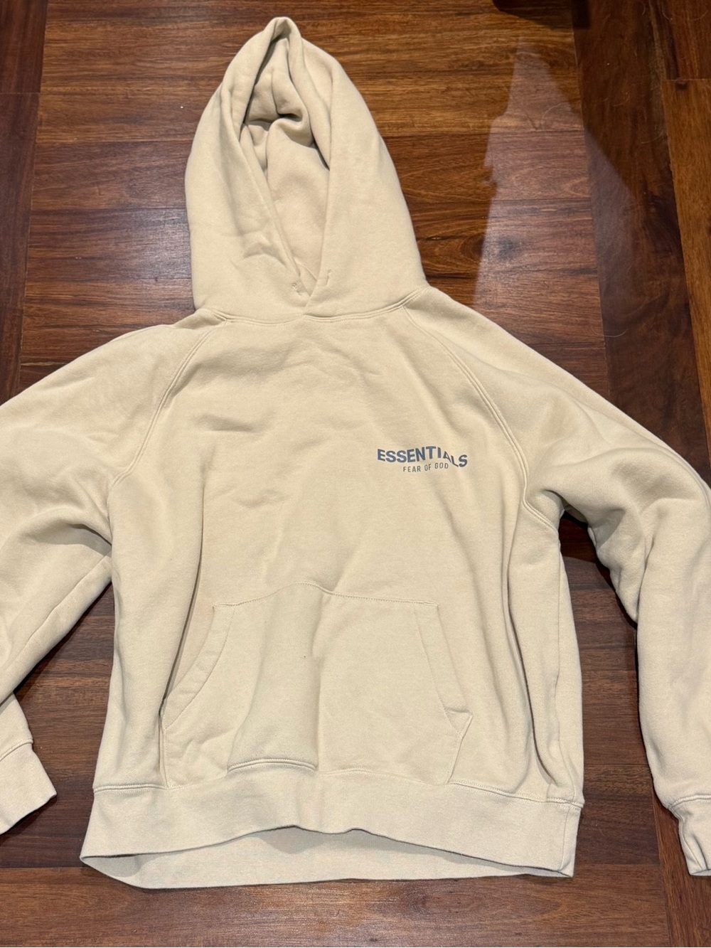 Essentials Fear Of God Beige Pullover Hoodie